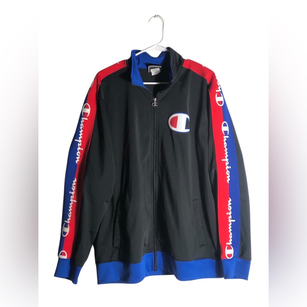 Champion men’s tricot full zip track jacket Size 2XL